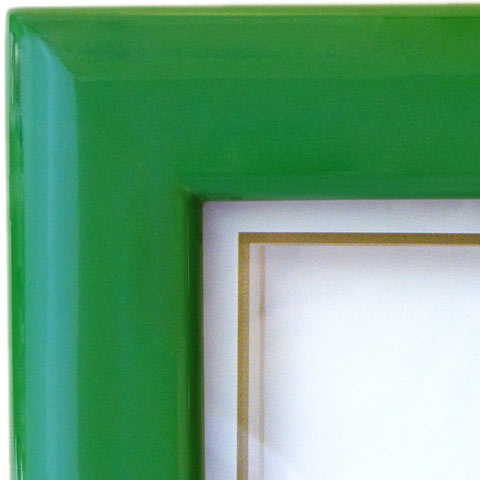 『しあわせの時計』基本サイズ・カラー木枠（クローバーグリーン）・枠の特徴